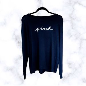 Victoria’s Secret Pink Black Logo Sleepshirt